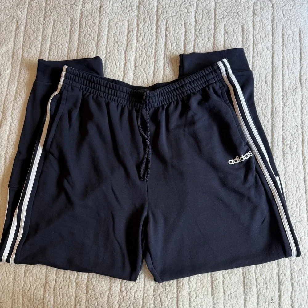 Adidas Sweat Pants Taper ClimaLite Cotton Blend Jogger W/Pockets Mens 2XL Navy